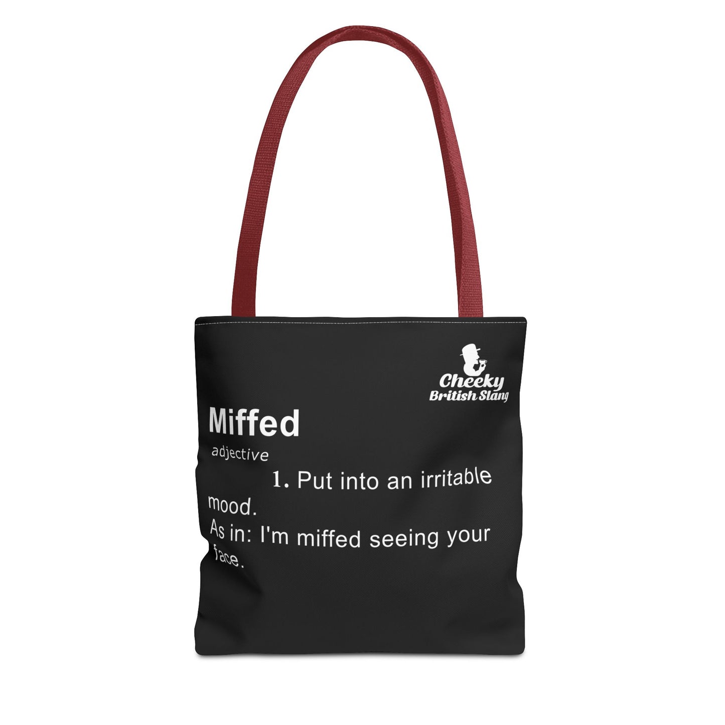 Miffed Dictionary Definition Tote Bag