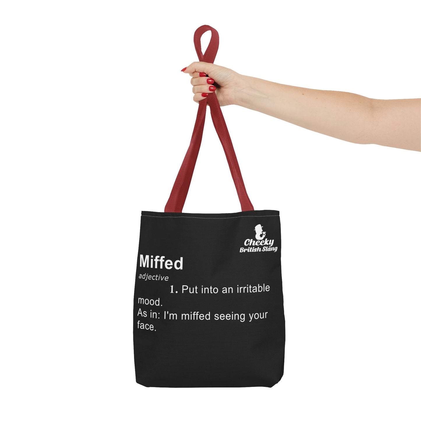 Miffed Dictionary Definition Tote Bag