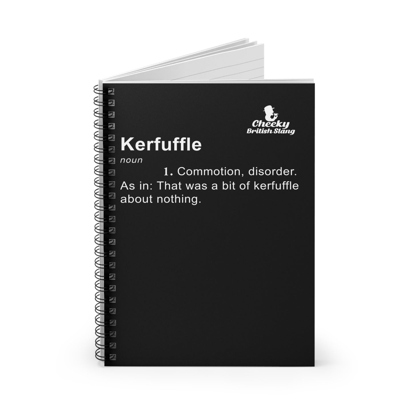 Kerfuffle Dictionary Definition Spiral Notebook