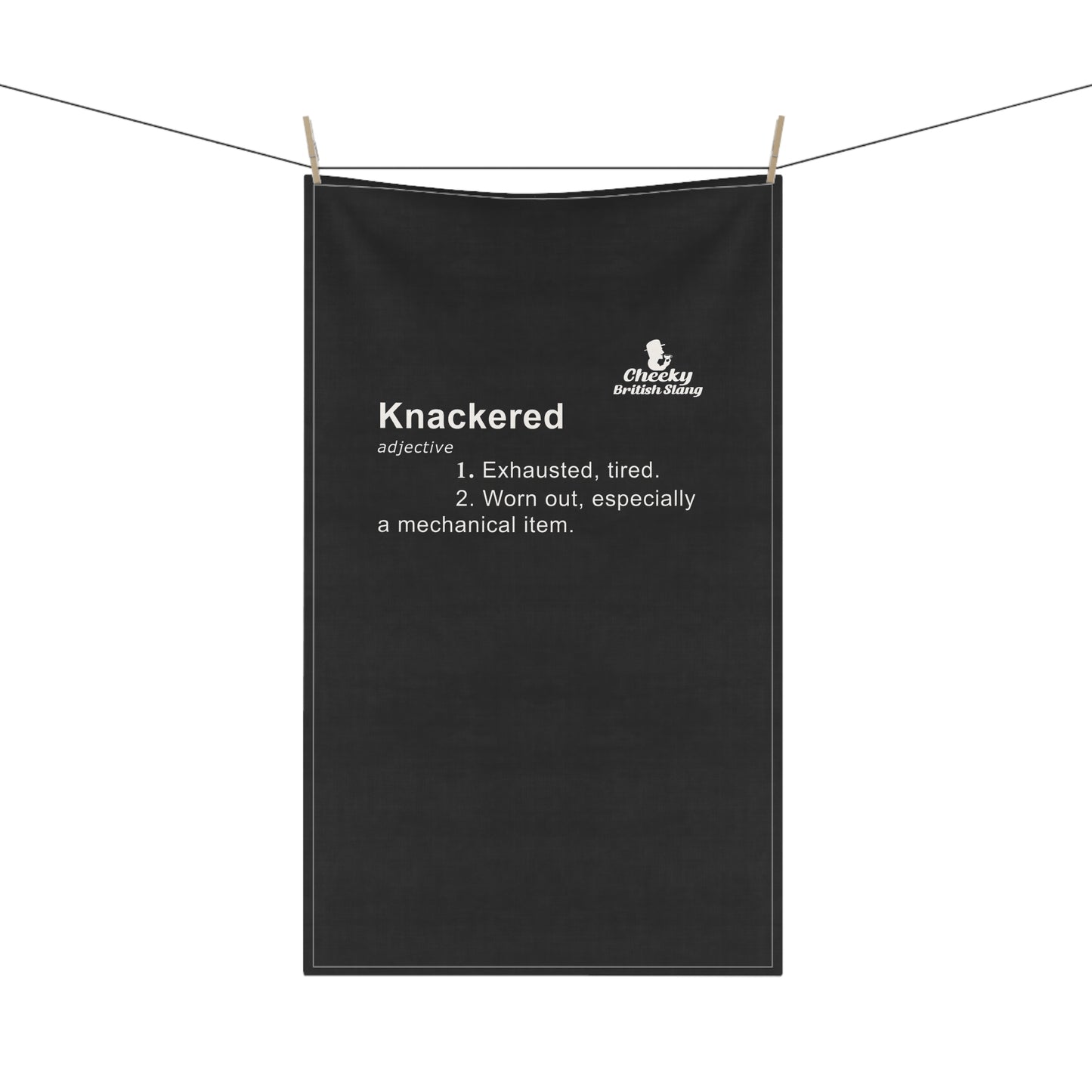 Knackered Dictionary Definition Tea Towel