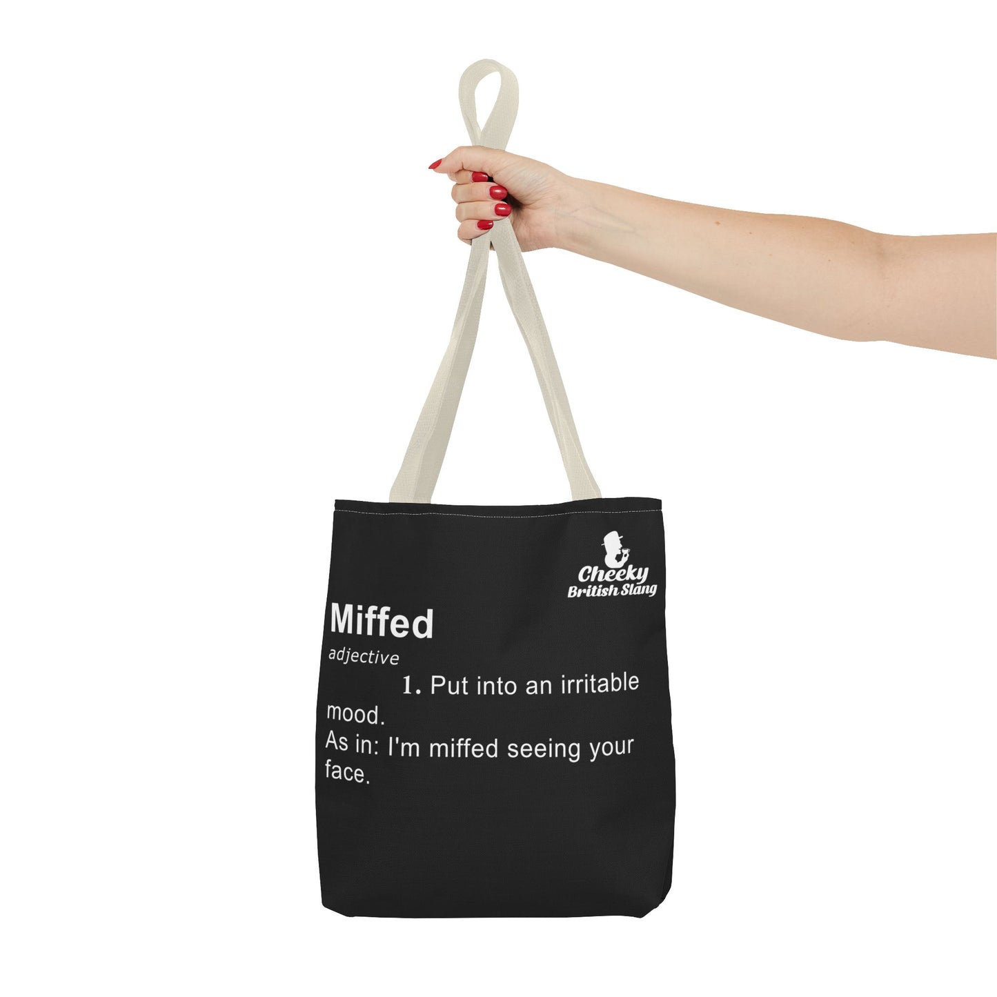 Miffed Dictionary Definition Tote Bag