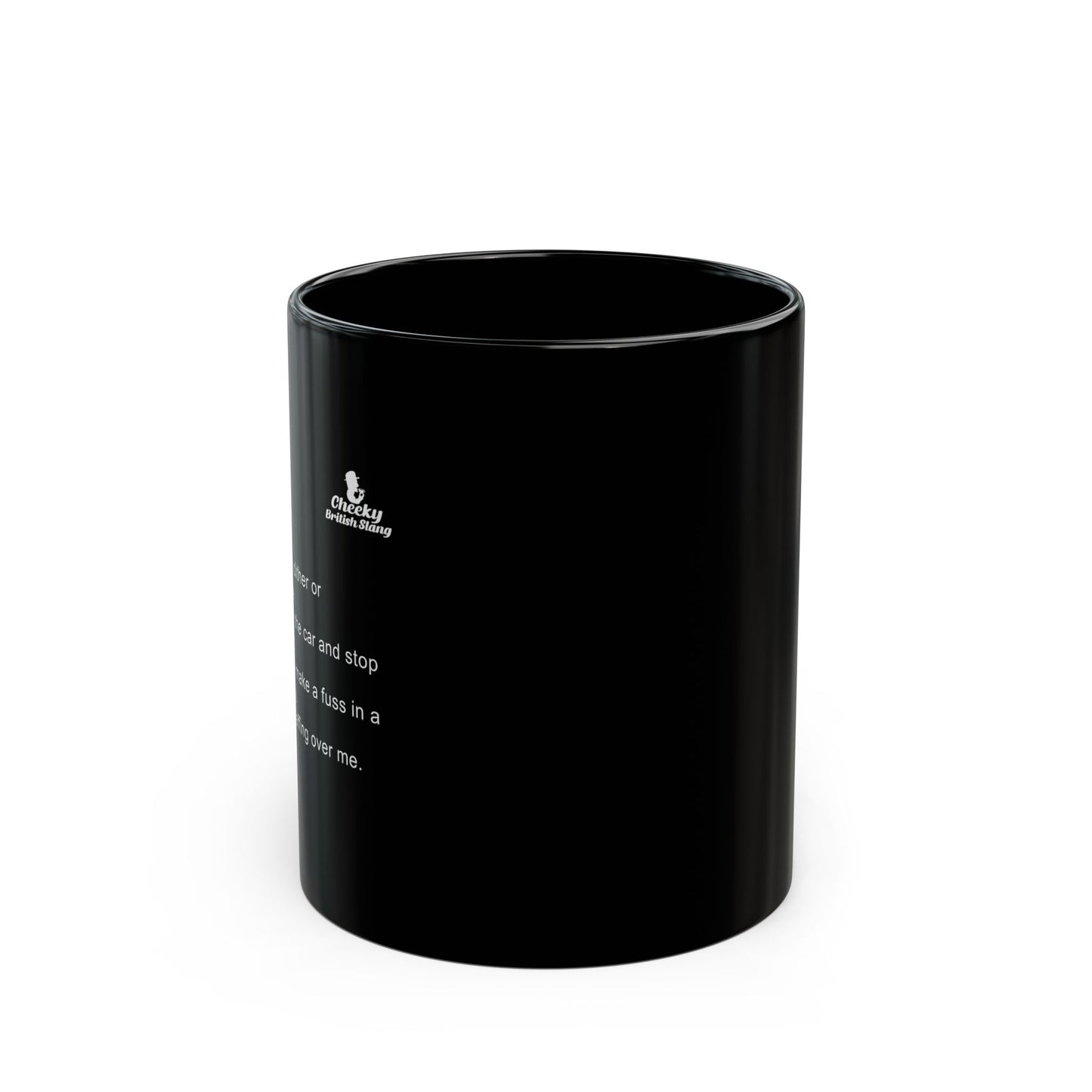 Faff Dictionary Definition Black Mug