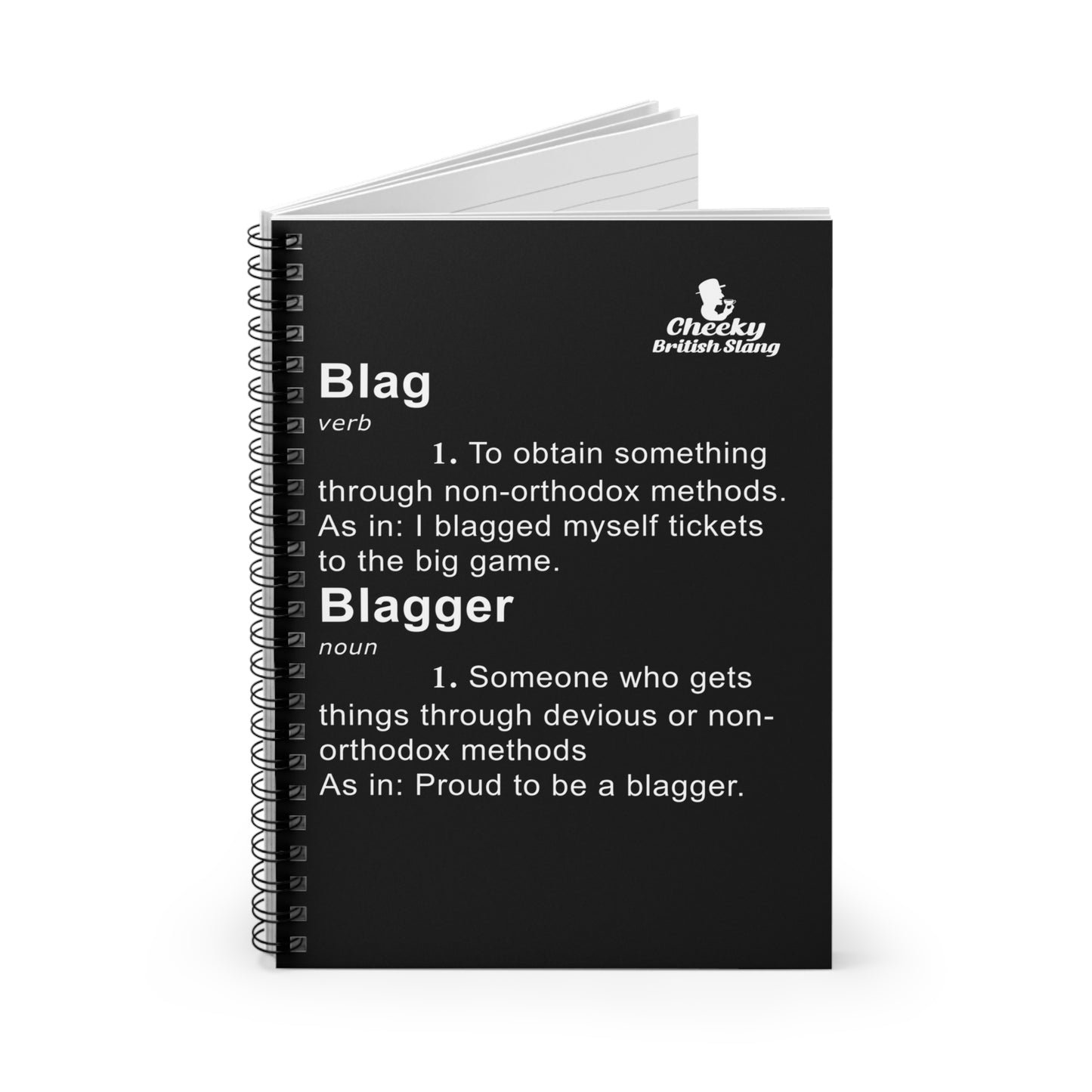 Blag Dictionary Definition Spiral Notebook