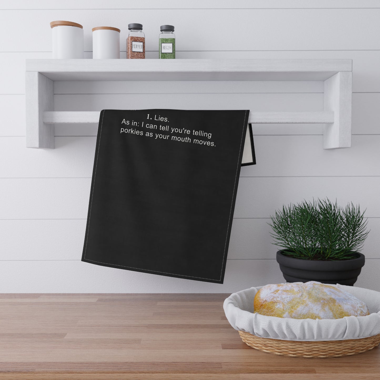 Porkies Dictionary Definition Tea Towel