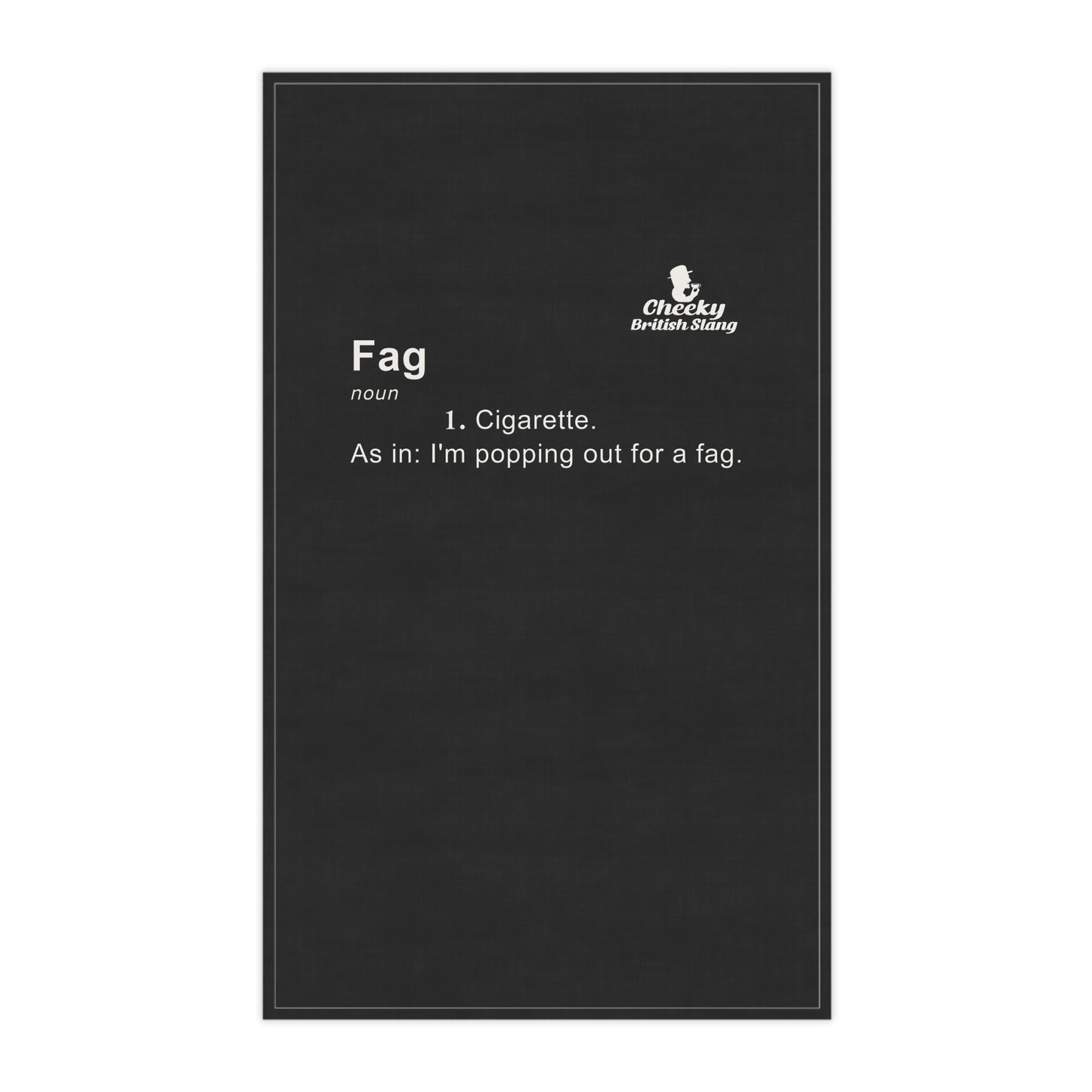 Fag Dictionary Definition Tea Towel