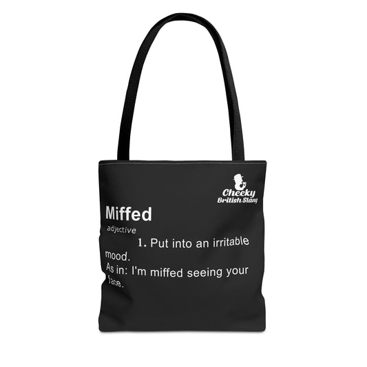 Miffed Dictionary Definition Tote Bag