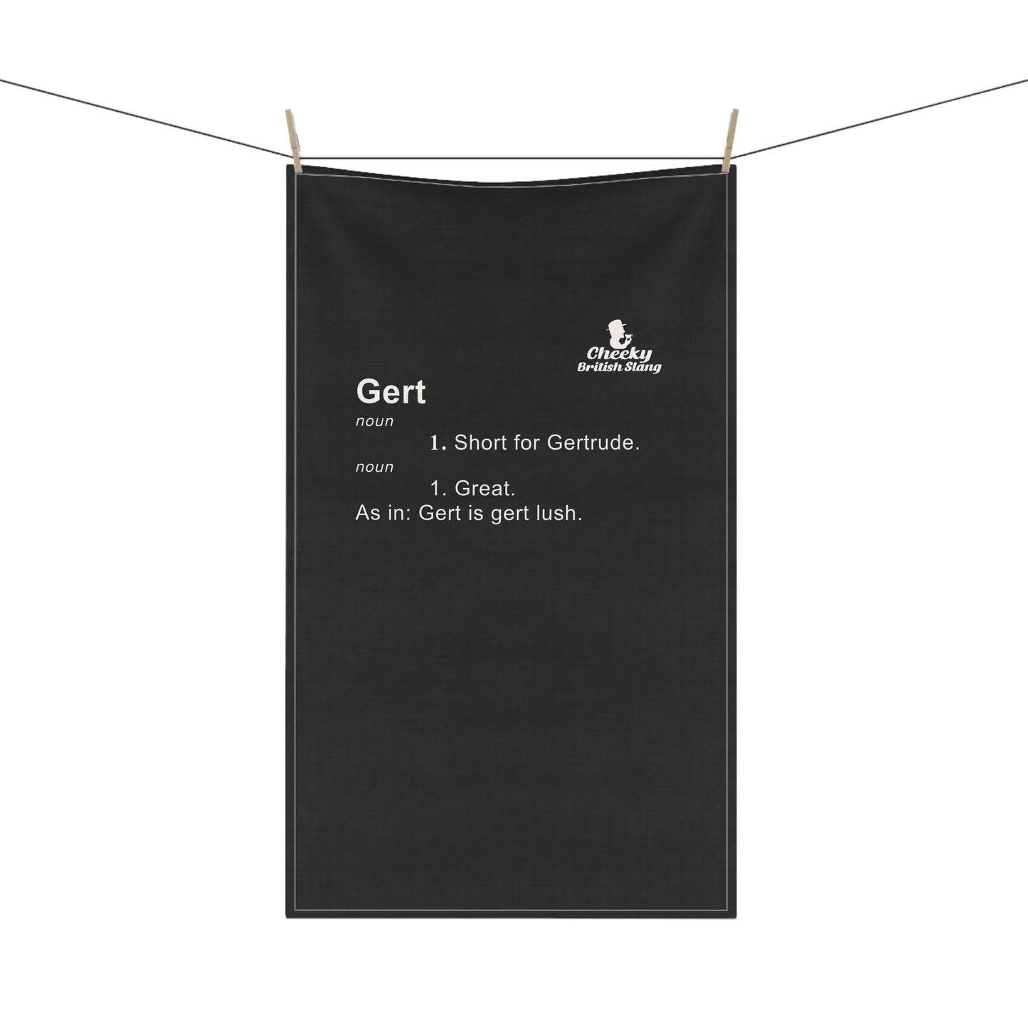 Gert Dictionary Definition Tea Towel