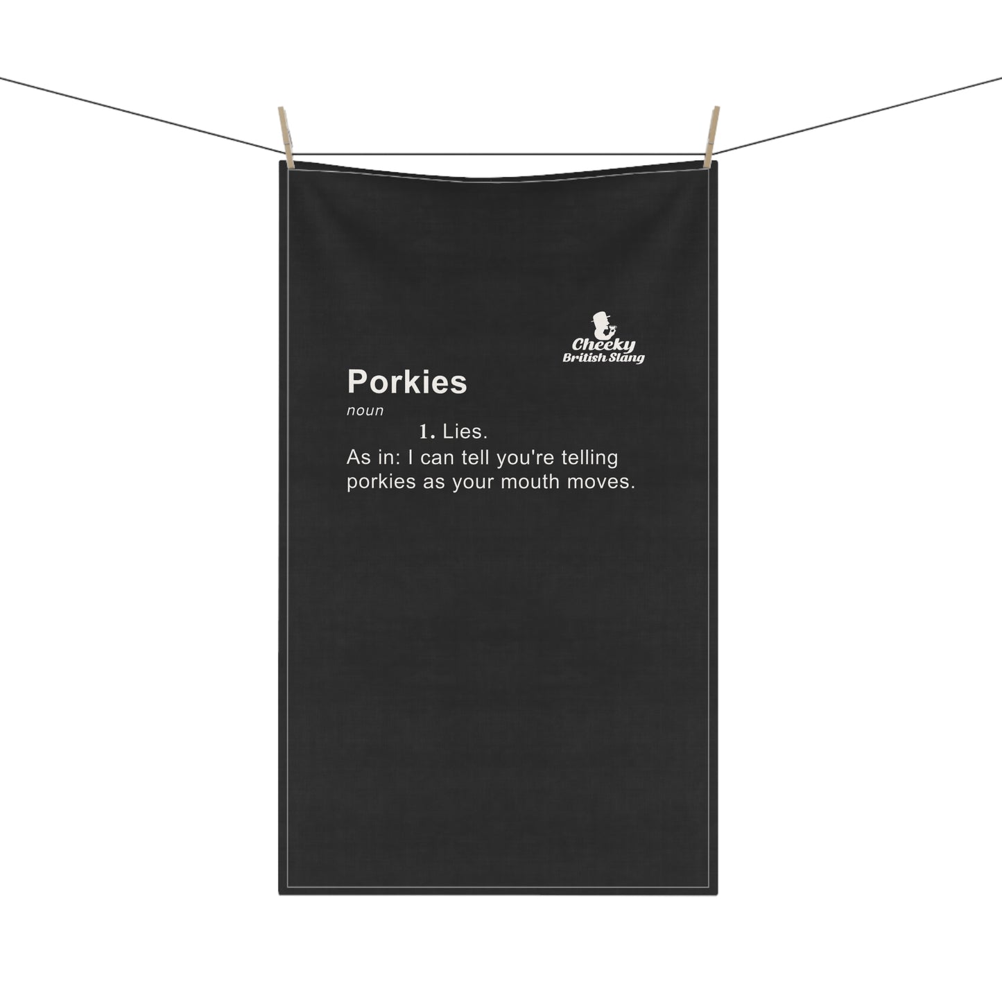 Porkies Dictionary Definition Tea Towel