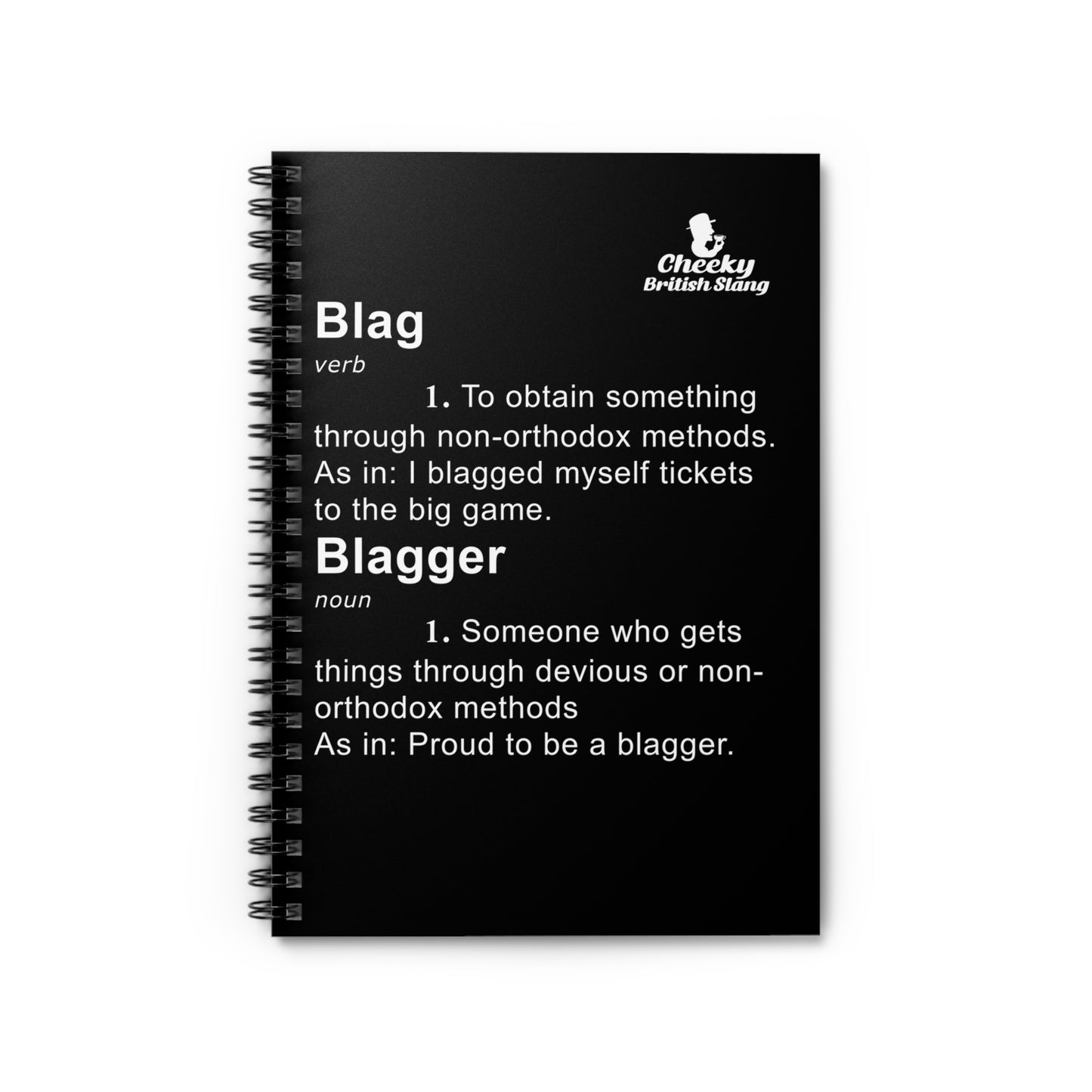 Blag Dictionary Definition Spiral Notebook