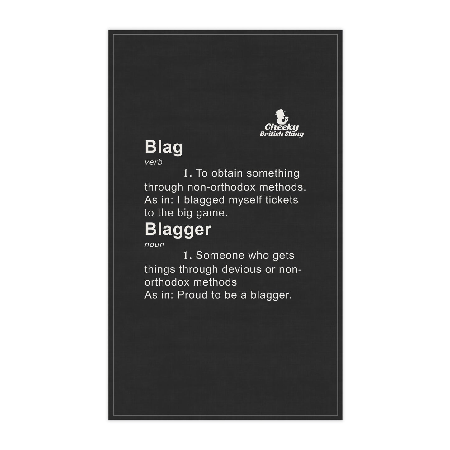 Blag Dictionary Definition Tea Towel