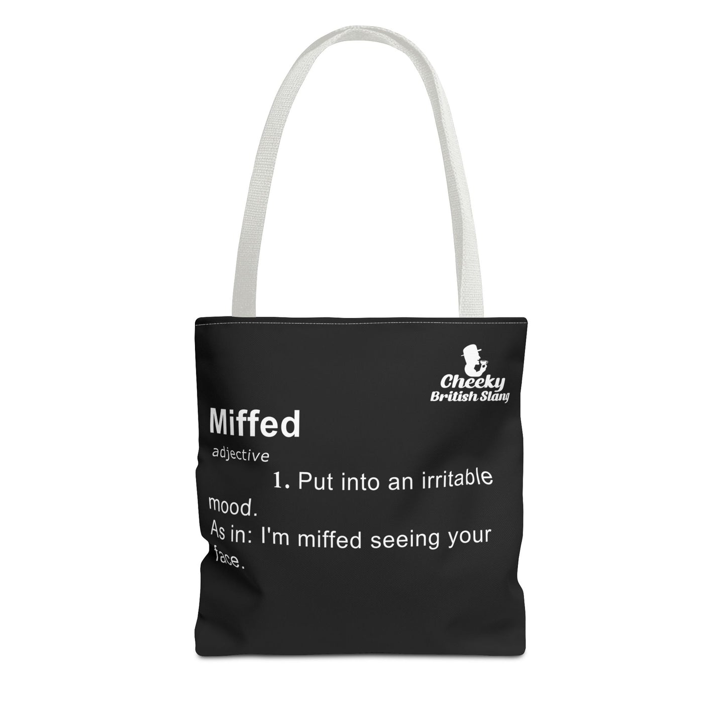 Miffed Dictionary Definition Tote Bag