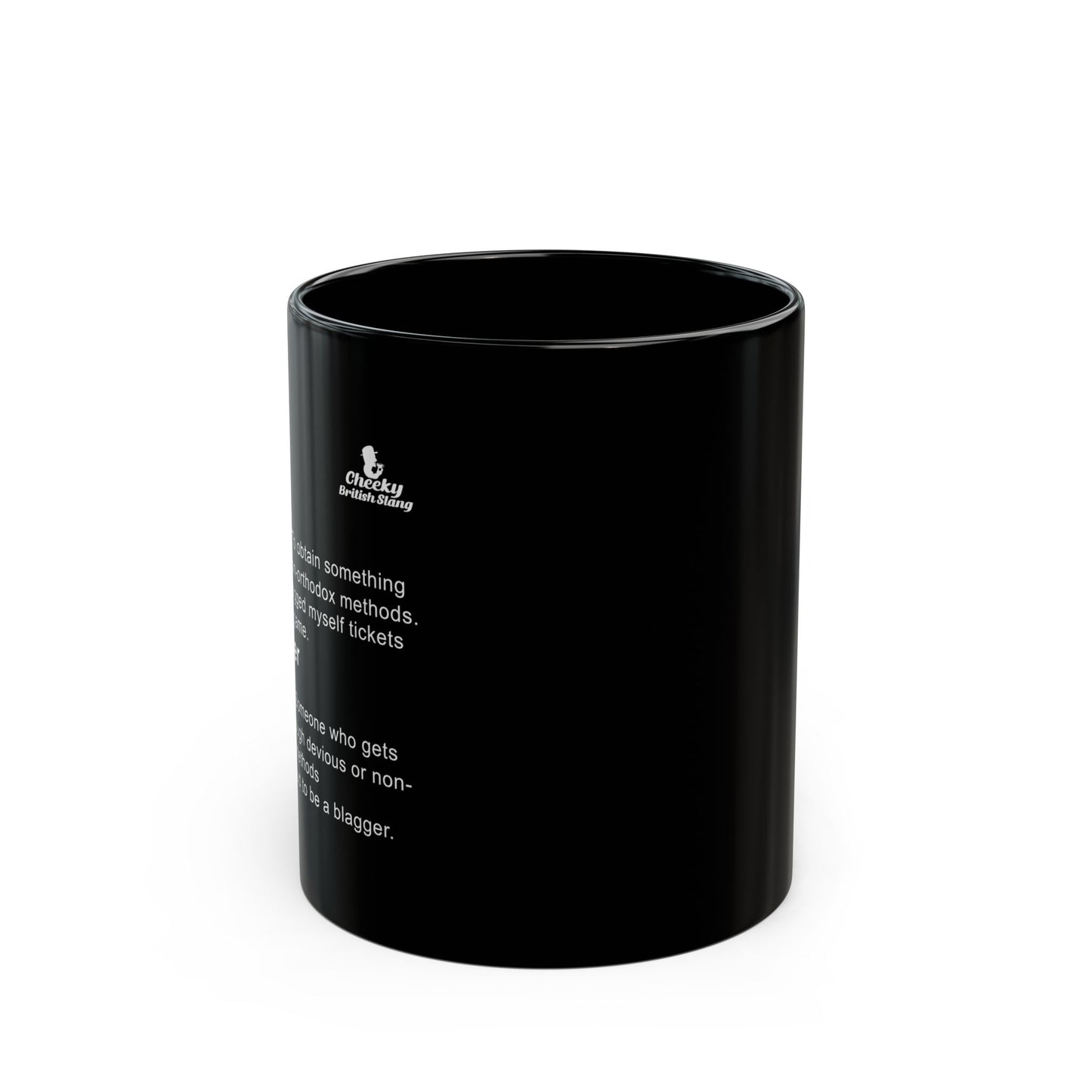 Blag Dictionary Definition Black Mug