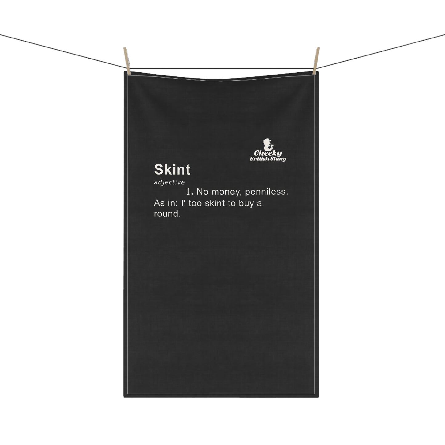 Skint Dictionary Definition Tea Towel