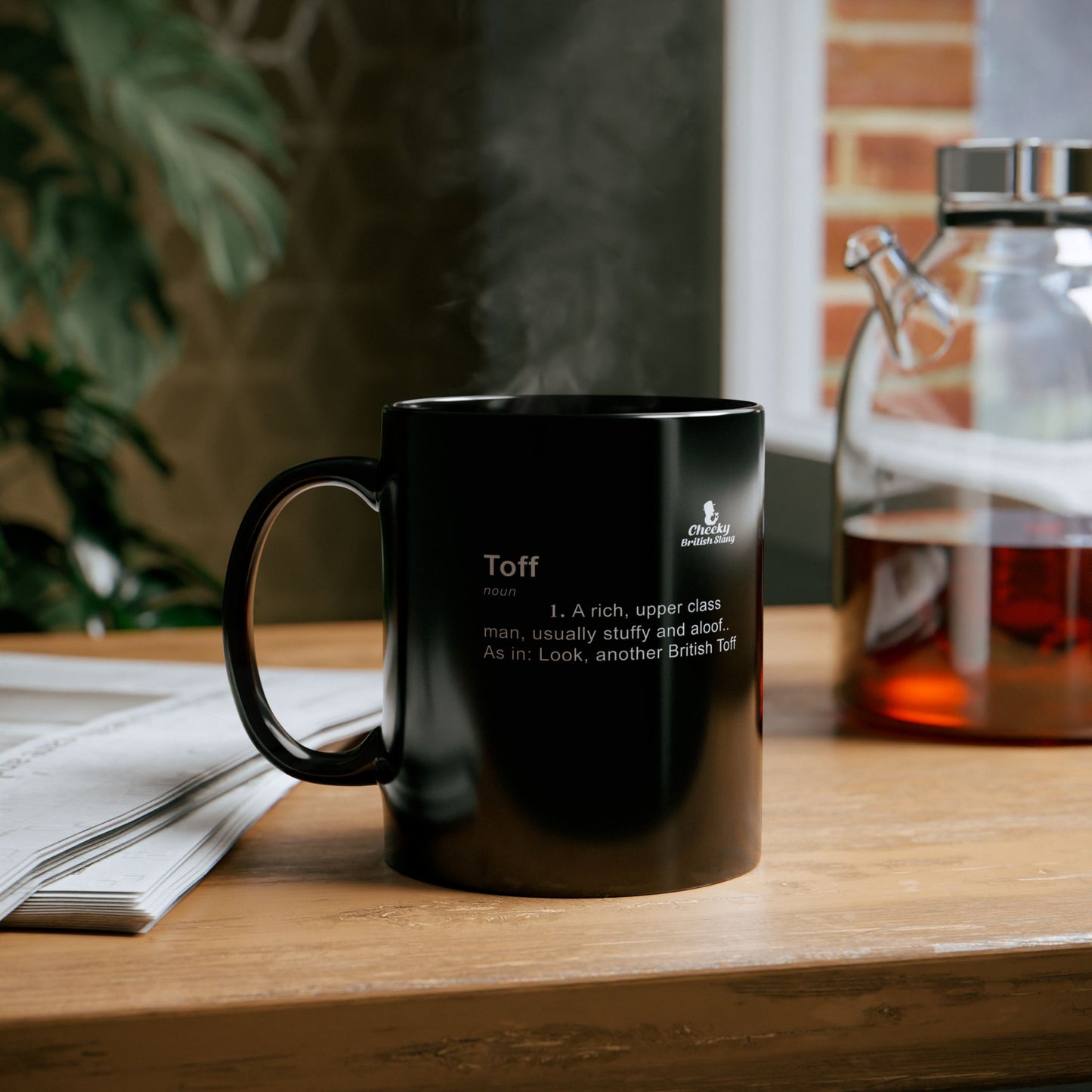 Toff Dictionary Definition Black Mug